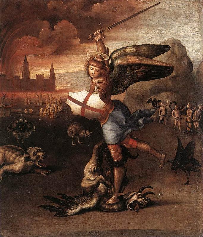 RAFFAELLO Sanzio St Michael and the Dragon sdr china oil painting image